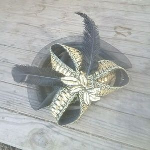 Black and Gold Church Lady Hat